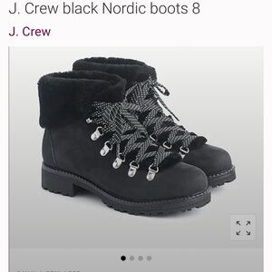 J. Crew Black Winter Boots